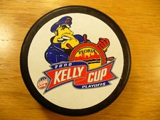 ECHL Peoria Rivermen 2000 Kelly Cup Playoffs Official Hockey Puck Collect Pucks