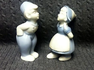 Vintage Biskuitporzellan küssender Junge und Mädchen niederländisches Paar Figuren Brinn's Japan/ - Bild 1 von 5