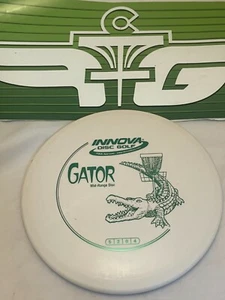  FLY GREEN DISC GOLF INNOVA DX GATOR OVERSTABLE MIDRANGE DRIVER 175g WHT - Picture 1 of 1