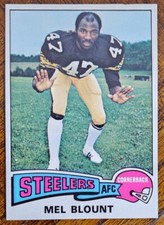 1975 TOPPS MEL BLOUNT FOOTBALL ROOKIE RC CARD #12  EX-NM+ READ DESC  *YCC*