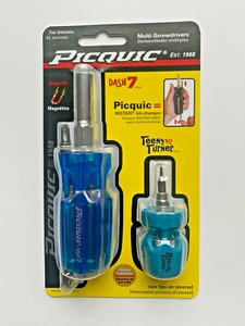PICQUIC Combo Screwdriver Set - DASH 7 / TEENY TURNER - Multi Bit - Blue  - Picture 1 of 2