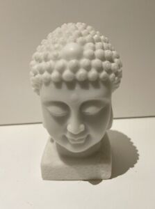 Small Marble Sleeping Buddha Ornament 11 cm tall