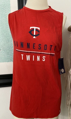 NWT Womens MINNESOTA TWINS Tank Top Jersey MEDIUM Red Fanatics MLB Cover