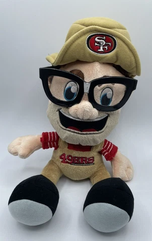 San Francisco 49ers Study Buddies Plush Team Nerds Sourdough Sam Mascot Stuffed Cover