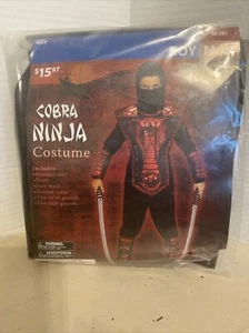 Cobra Ninja Costume Halloween Boys 6 Piece Set Red Medium size 8 - Picture 1 of 2