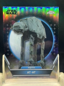 AT-AT 2024 Topps Chrome Star Wars Hyperspace #60 REFRACTOR - Hoth Battle - Picture 1 of 2