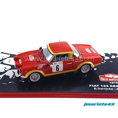 Fiat 124 Abarth #6 B. Darniche - A. Mahé. Rally de Montecarlo 1975 1:43 Foto 1 de 4