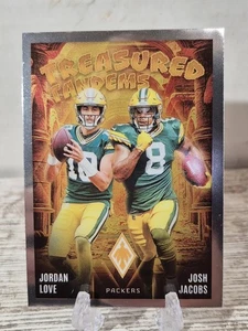 2024 Panini Phoenix - Treasured Tandems Josh Jacobs, Jordan Love #TT-GB - Bild 1 von 2