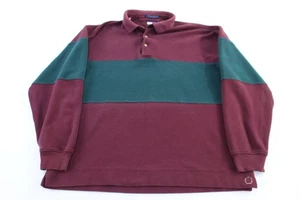 Tommy Hilfiger Logostickerei weinrot & grün LS Knopfleiste - Bild 1 von 3