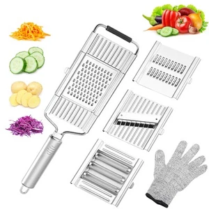 4 in 1 Vegetable Cutter with Cheese Grater, Carrot Grater, Cabbage Shredder, ... - Picture 1 of 7
