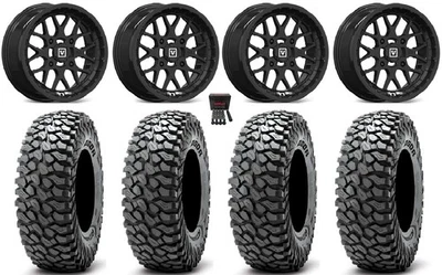 Valor V03 15" Wheels Black 37" RocScraper Tires Polaris RZR XP 1000 / PRO XP - Image 1 of 4