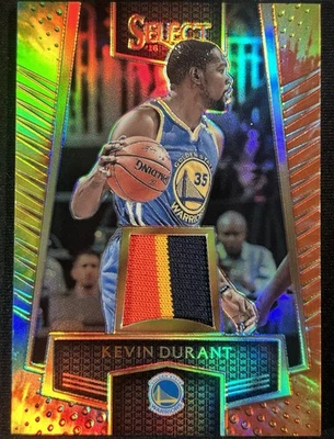 2016-17  Select - Select Swatches Kevin Durant #57 Tie Dye Prizm #/25 Game Used - Image 1 of 4