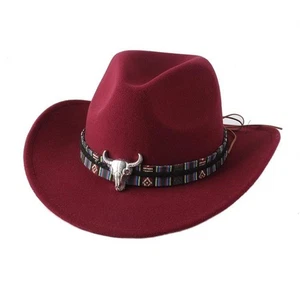 Cowboy Hat Men's Real Leather Australian Western Cowboy Tan Crazy Horse Bush Hat - Picture 1 of 20