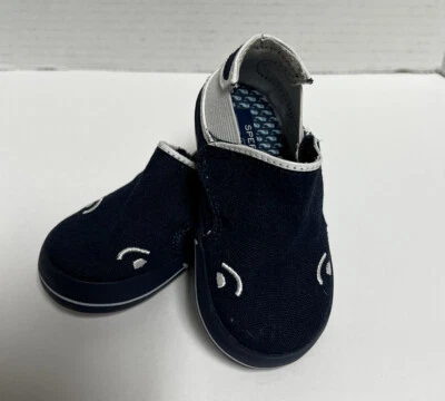 Vineyard Vines 男宝宝 Sperry 婴儿床鲸鱼懒人鞋海军蓝 3M 码 — 第 1/4 张图片