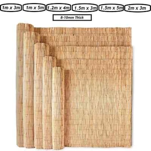 Reed Fence Panel Natural Reed Screening Roll Garden 8-10mm Extra Thick Fencing - Picture 1 of 7