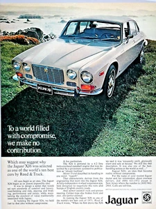 1972 Jaguar XJ6 Vintage World Filled With Compromise Original Print Ad - Picture 1 of 5