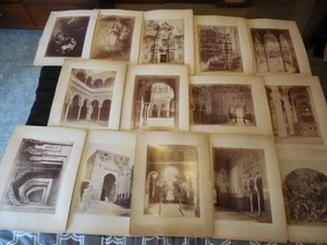 Antico lotto di 14 foto album Juan LAURENT Spagna 1870 Granada Siviglia Jean - Foto 1 di 1