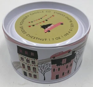 Foundry Candle Co. Holiday Spiced Chestnut New 7 oz 2 Wick Soy Blend Candle - Picture 1 of 6