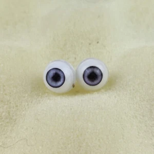 Plastic eyes, paperweight effect, gray, eye size 10 mm / 0.39" - Picture 1 of 3