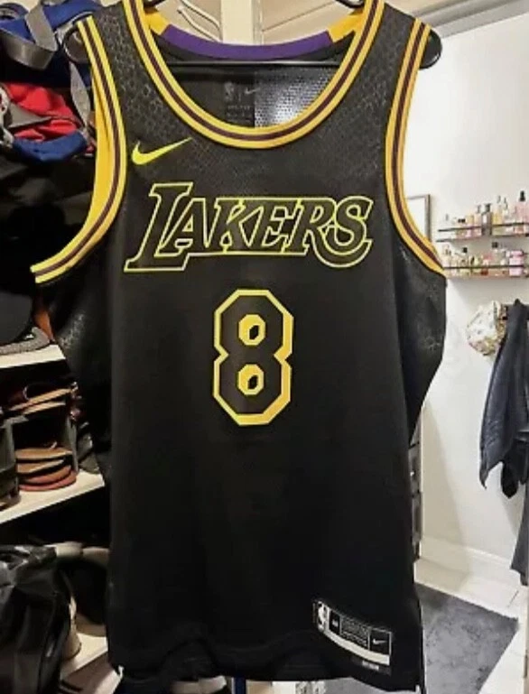 Nike Kobe Mamba Mentality Los Angeles Lakers City Edition Swingman Jersey SMALL