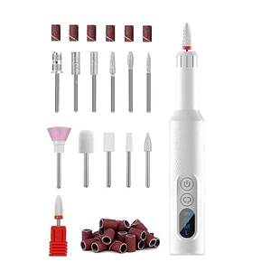 Portable Rechargeable Electric Nail Drill File Manicure Manicure Accessories - Picture 1 of 11