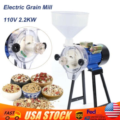 Electric Grinder Mill Grain Corn 3000W Wheat Feed/Flour Wet Cereal Machine NEW - Image 1 of 4