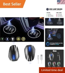 2 Pcs Car Door Courtesy Lights with Automatic Activation & Custom Slide Logos - Picture 1 of 7