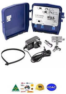 Hills Antenna Q-Amp 4G Masthead Amplifier with PSU6F - FC658261C (Aus Stock) - Picture 1 of 4