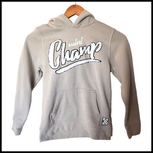 H & M Hoodie Sweatshirt Mini Champ Tan size 8 10 Years Kids Girl - Picture 1 of 7