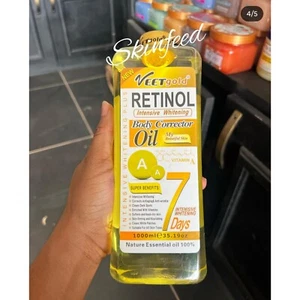 veet gold Retinol Face body corrector oil 1000ml Vitamin A Anti Aging & Wrinkle - Picture 1 of 1