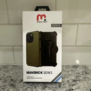 Funda MYBAT PRO Maverick Series iPhone 14 Pro con Clip para Cinturón Verde - Imagen 1 de 5