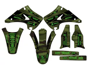 2003-2008 KX 125 APACHE Green Senge Graphics Kit Compatible with Kawasaki - Bild 1 von 10