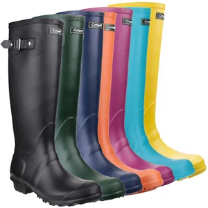 Womens Cotswold Sandringham Classic Rubber Tall Wellington Wellies Sizes 4 to 9 - Picture 1 of 34