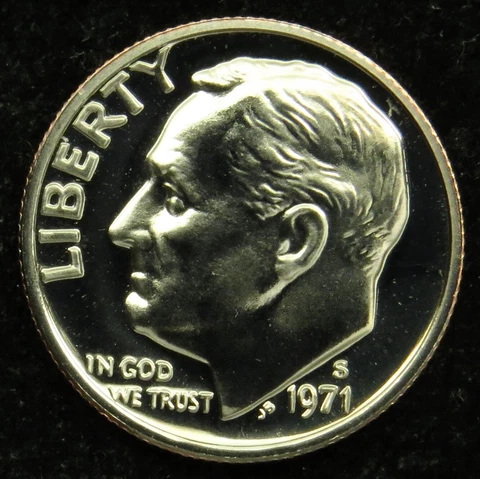 1971 S Proof Roosevelt Dime (C02) Cover
