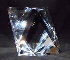 Baccarat Crystal Artist Signed, Le 500 Art Glass Heavy Sculpture Paperweight, 5"