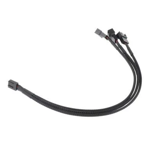 4 Pin PWM Splitter Cable Fan Power Connector 1 to 3 Way for CPU Cooling Fans - Picture 1 of 4