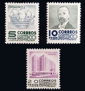 MEXICO 1937 1c. COLOR PROOFS red & violet, gummed ppr. mint NH, rare - Picture 1 of 1