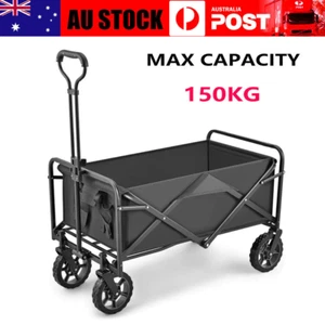 Folding Wagon Cart Beach Garden Outdoor Camping Sports Picnic Shopping Trolley - Picture 1 of 9
