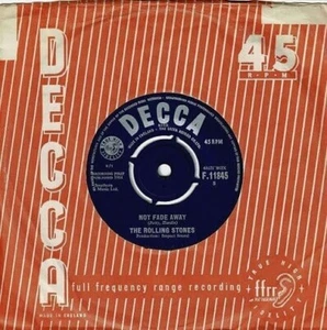 THE ROLLING STONES Not Fade Away Vinyl Record Single 7 Inch Decca 1964 Rock Pop - Picture 1 of 6
