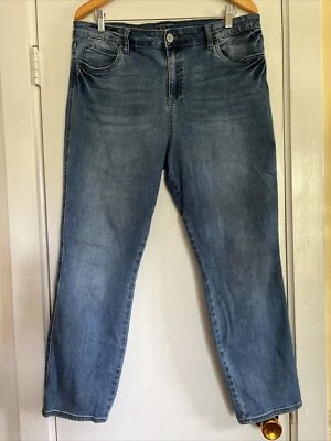 Kut From The Kloth High Rise Ankle Slim Straight Leg Women's Jeans Size 16 - Image 1 of 4