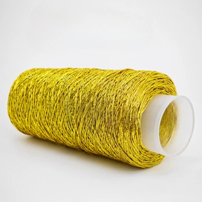 Fio de crochê metálico cintilante 200 g 1 mm tecido fio de tricô costura brilhante - Imagem 1 de 4