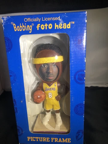 KOBE BRYANT Legends of The Court Photo Head Exclusive RARE Bobble Head NIB Cover