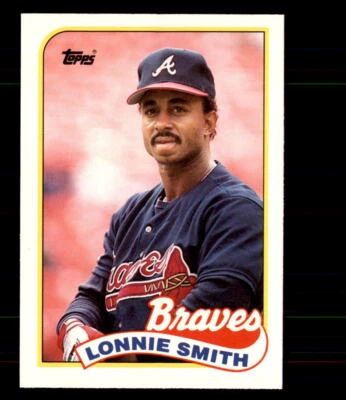 1989 Topps Traded #114T Lonnie Smith Atlanta Braves - Image 1 of 2