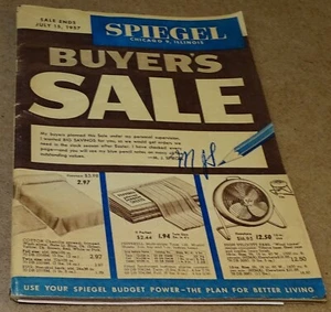 1937 Spiegel Catalog (Buyer's Sale) 64-pages with order form - Bild 1 von 7