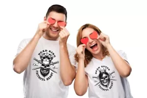 Pareja de camisetas impresas, camisetas con logotipo unisex con personalización de su elección - Imagen 1 de 5