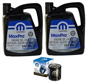 Kit MOPAR Aceite de Motor SAE 5W20 2x 5L 68218891AA + Filtro PH16 05281090AB - Imagen 1 de 1