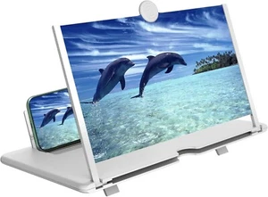 12" Mobile Phone Screen Magnifier，3D HD Mobile Phone Magnifier Projector Screen - Photo 1 sur 5