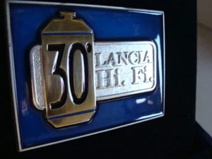 Badge 30°Lancia HI FI vintage cofanetto con placca - Picture 1 of 6