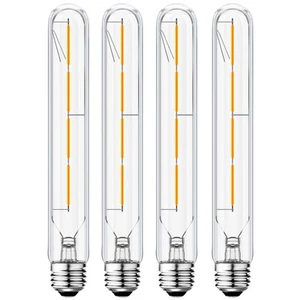 E26 LED Tubular Bulbs,Soft White 3000K,T10 Dimmable LED Bulb,8.9in Tube Ediso... - Picture 1 of 7