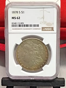 NGC MS62 ~ 1878-S MORGAN SILVER DOLLAR ~ TONER ALERT!!! - Picture 1 of 4